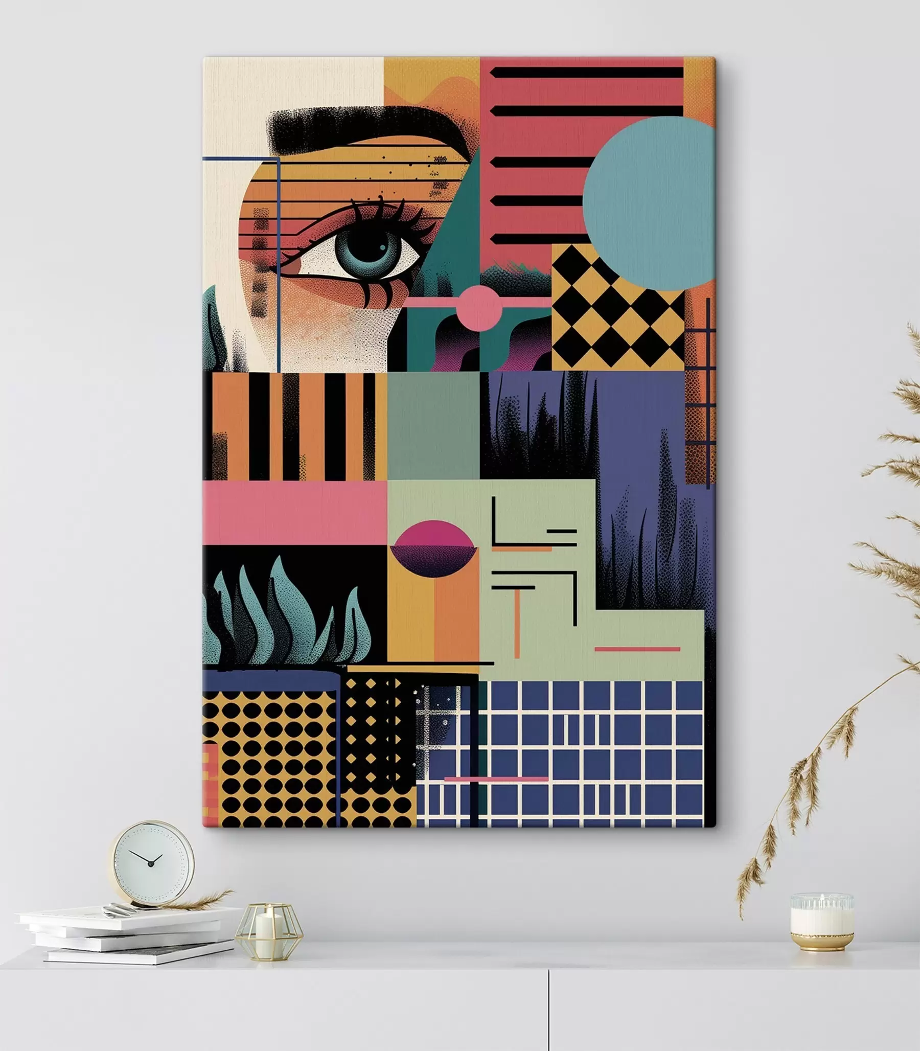  Schilderijen Geometrische abstractie en popart s49739