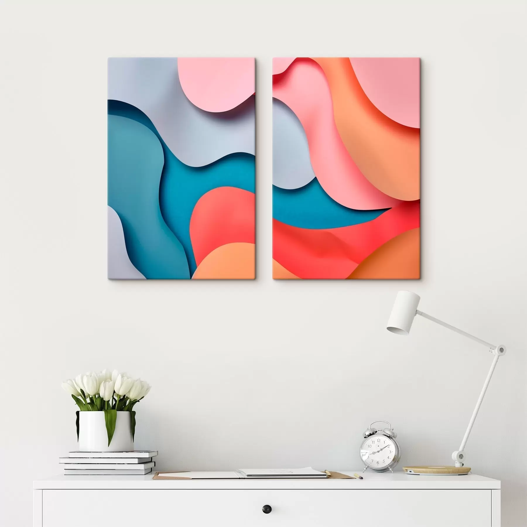  Schilderijen Moderne volumetrische abstractie m30665