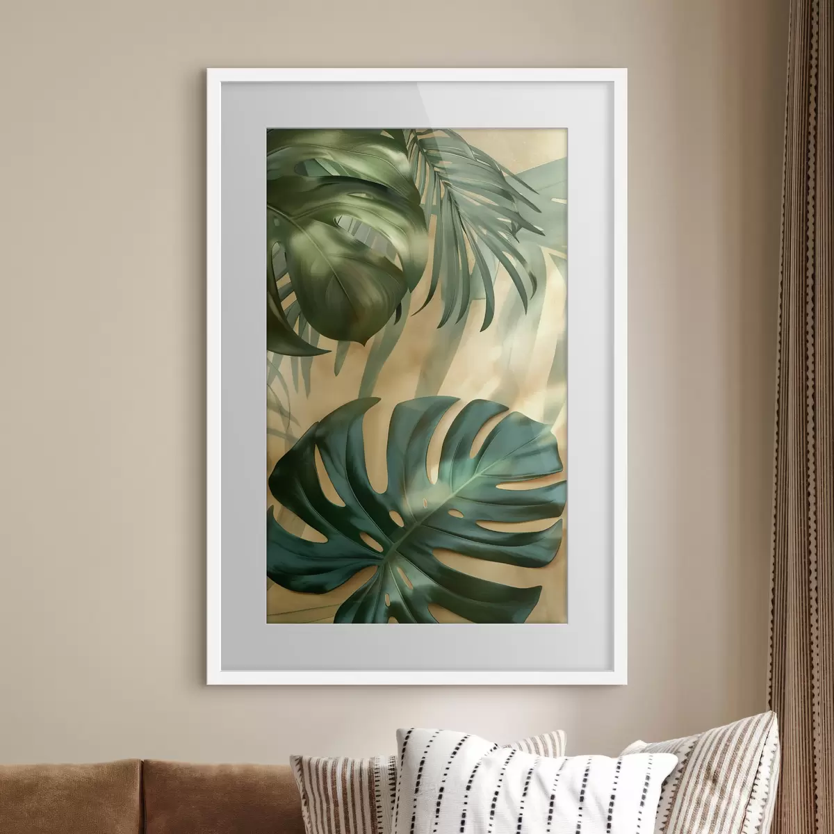 Poster Monstera en tropische bladeren f49552