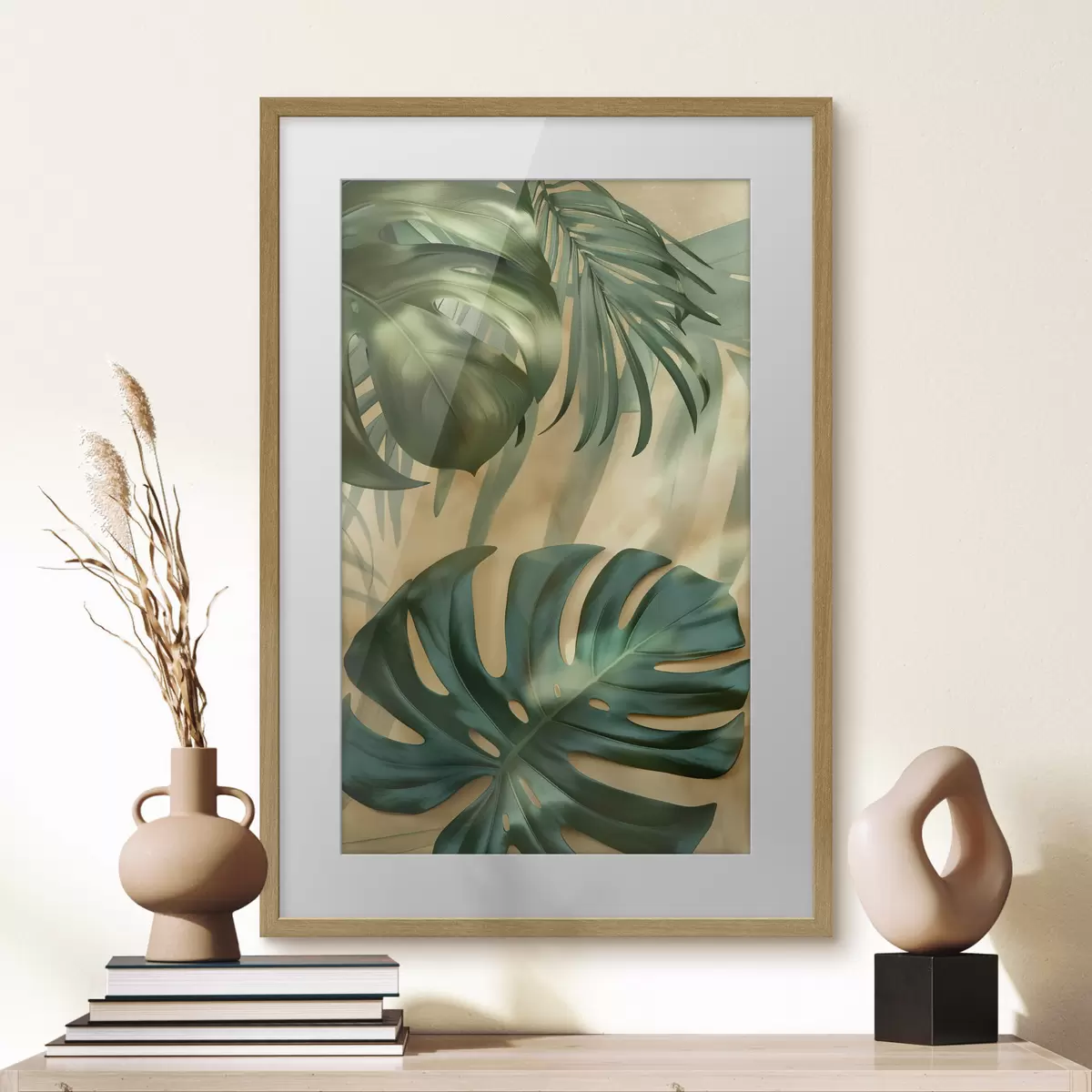 Poster Monstera en tropische bladeren f49552