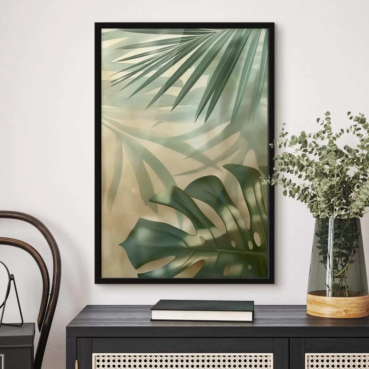 Poster Tropische palmbladeren f49553