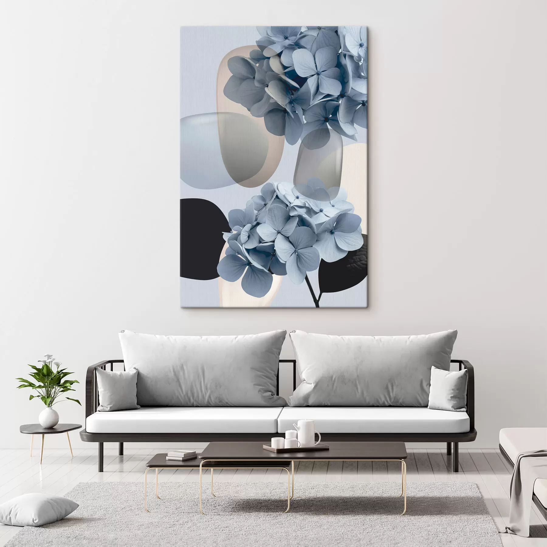  Schilderijen Compositie met hortensia’s s49698