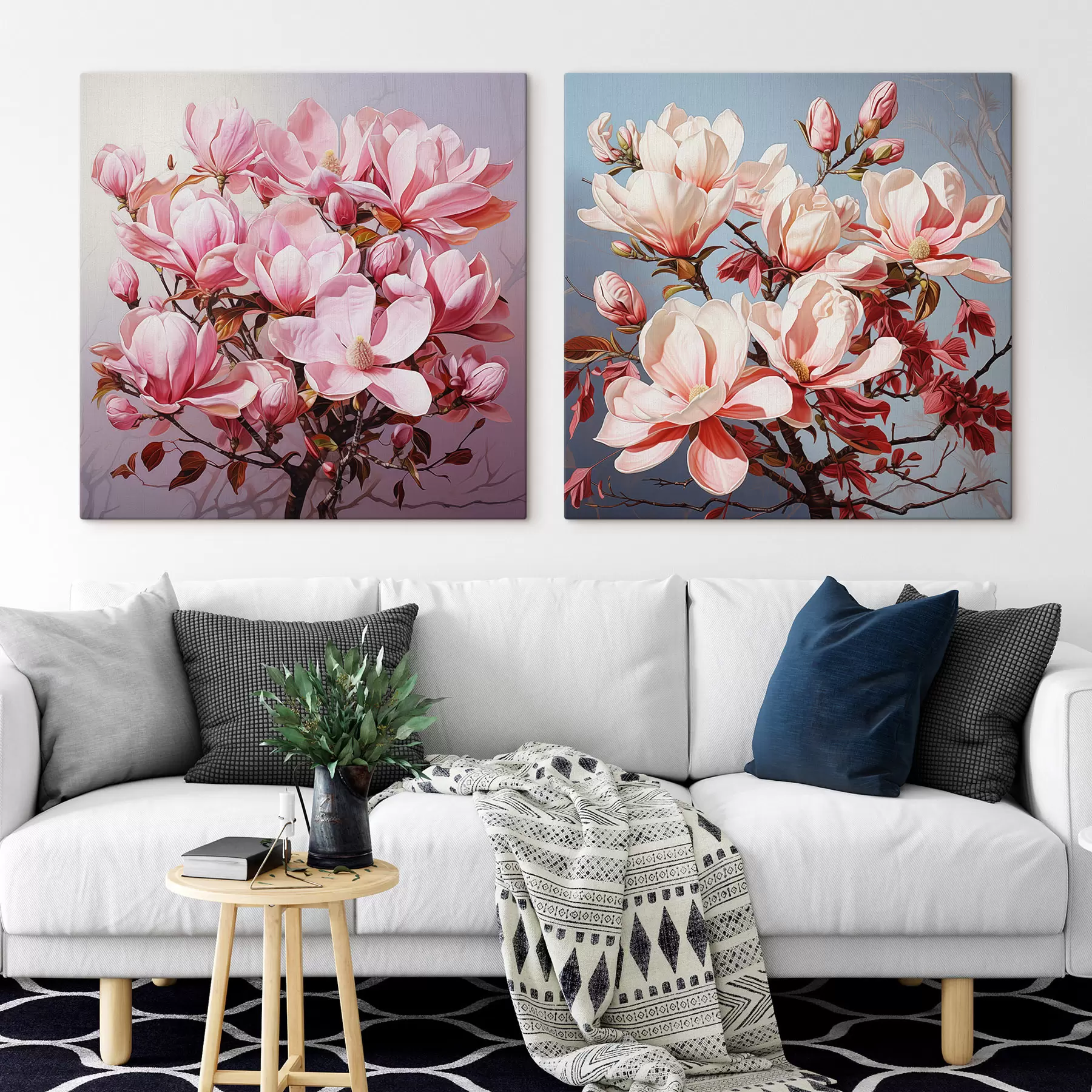  Schilderijen Magnoliabloesem m30700