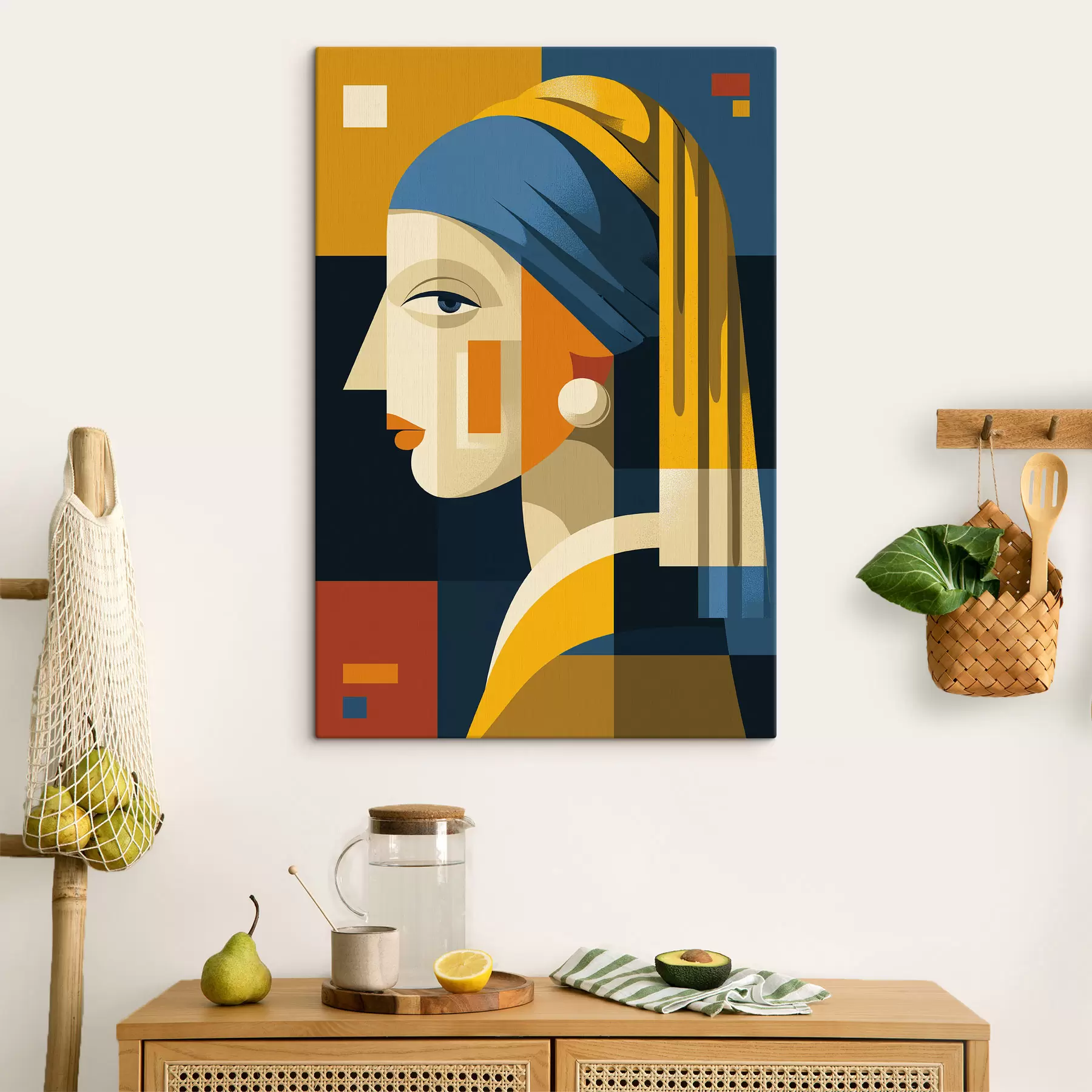 Schilderijen Geometrisch vrouwelijk portret s49825