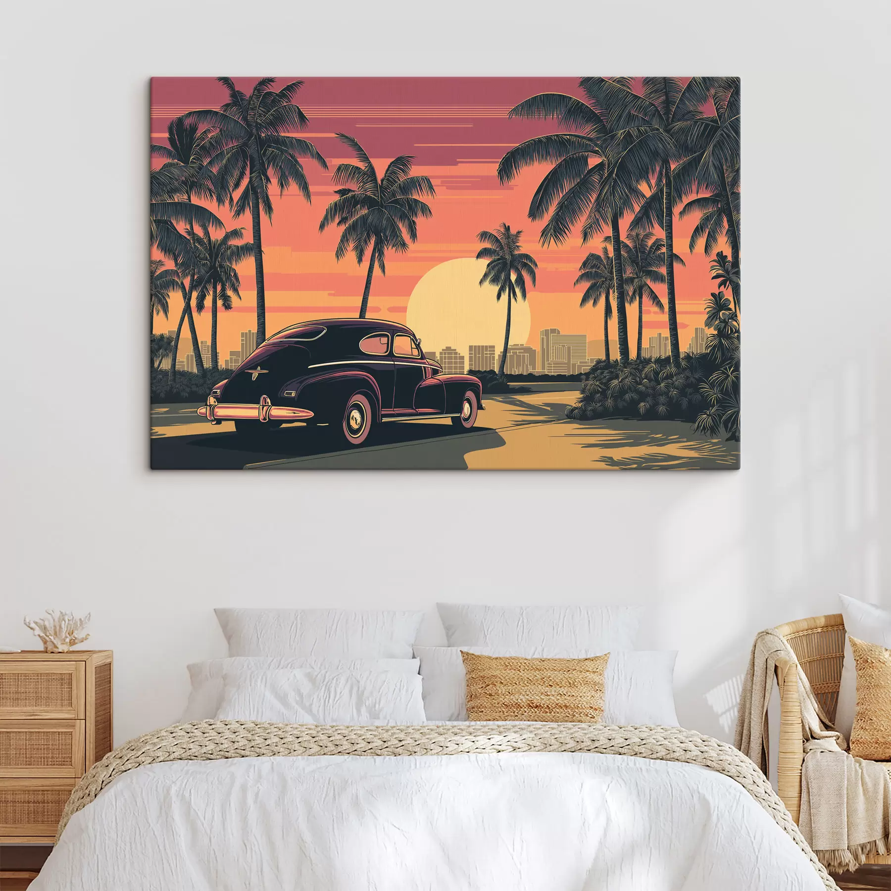  Schilderijen Oldtimer met palmbomen s49833