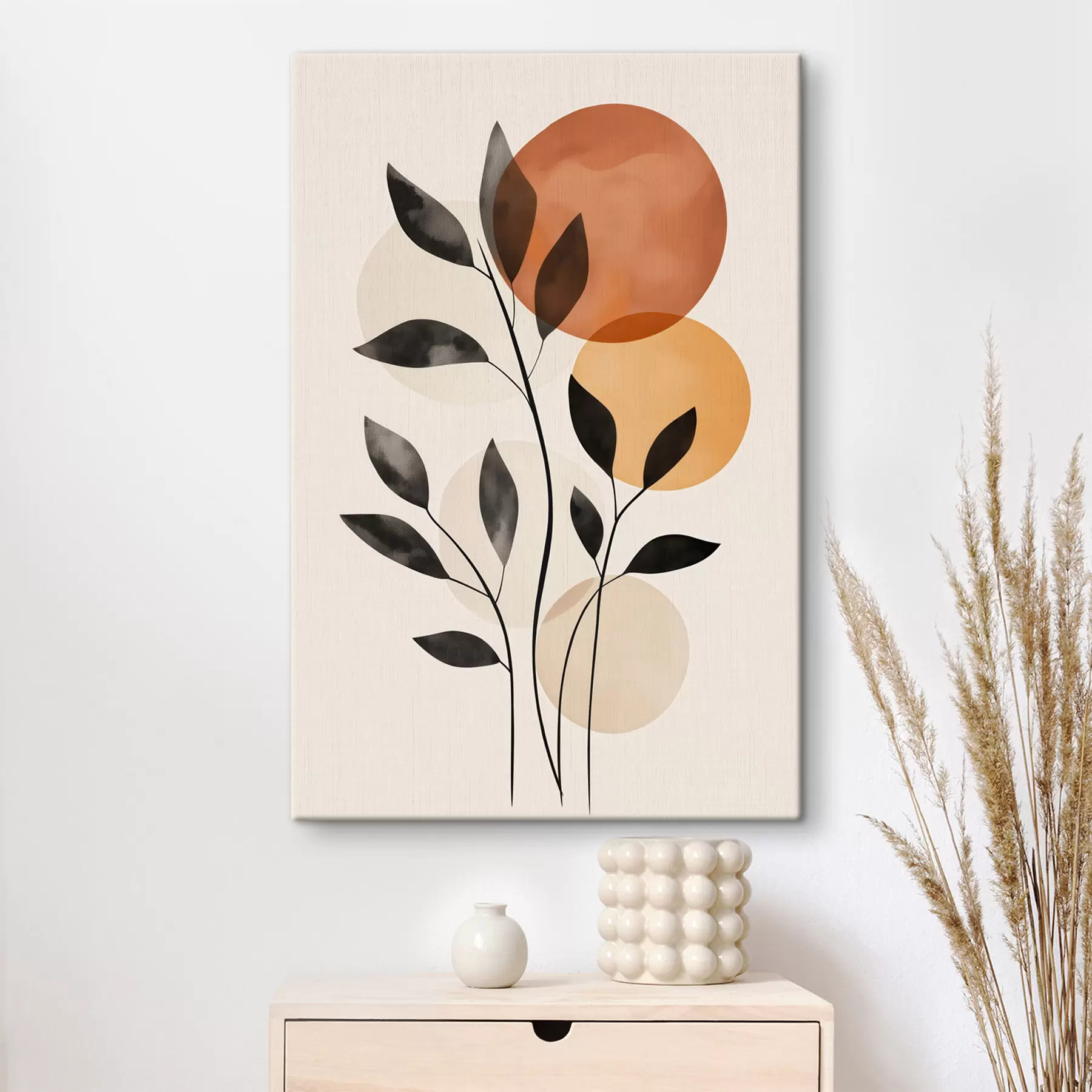  Schilderijen Abstracte bladeren s49806