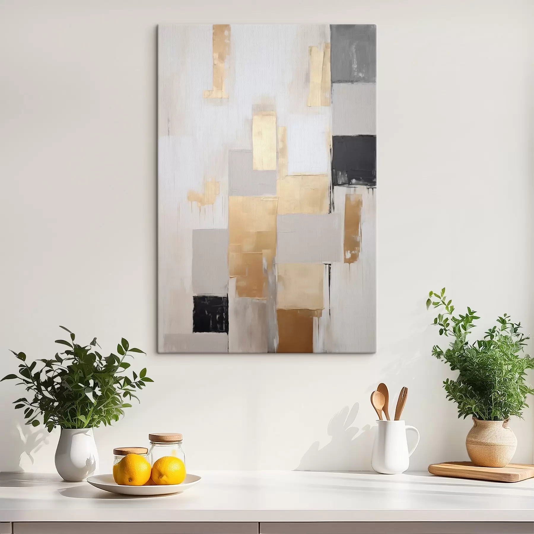 Schilderijen Abstracte compositie, imitatie van schilderkunst s49898
