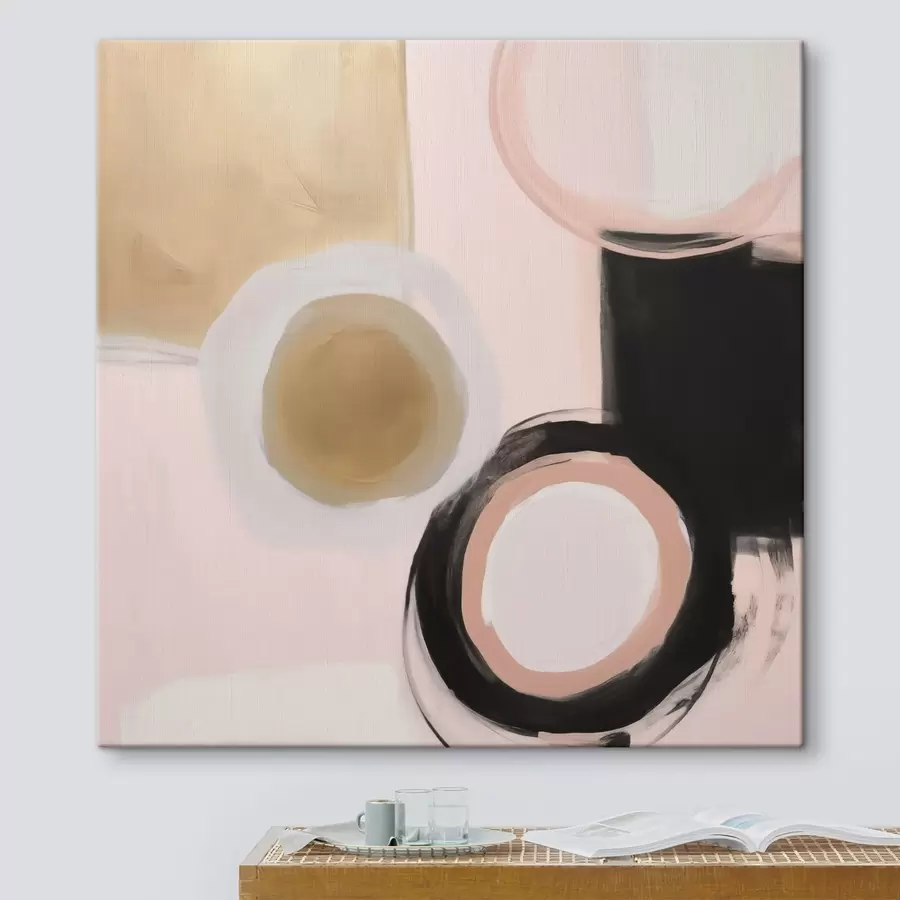  Schilderijen Abstracte vormen, imitatie van de schilderkunst s49904