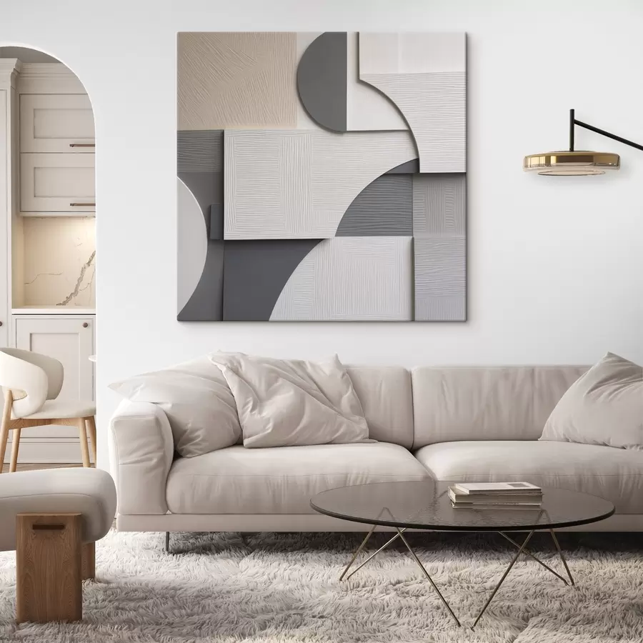  Schilderijen Geometrische abstractie, platte illustratie s49906