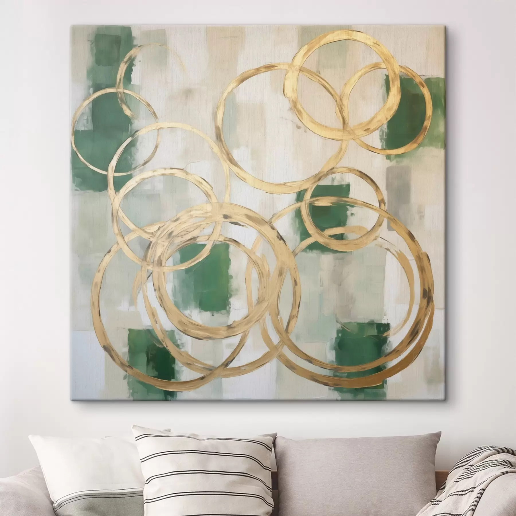  Schilderijen Abstracte cirkels, imitatie van schilderijen s49908