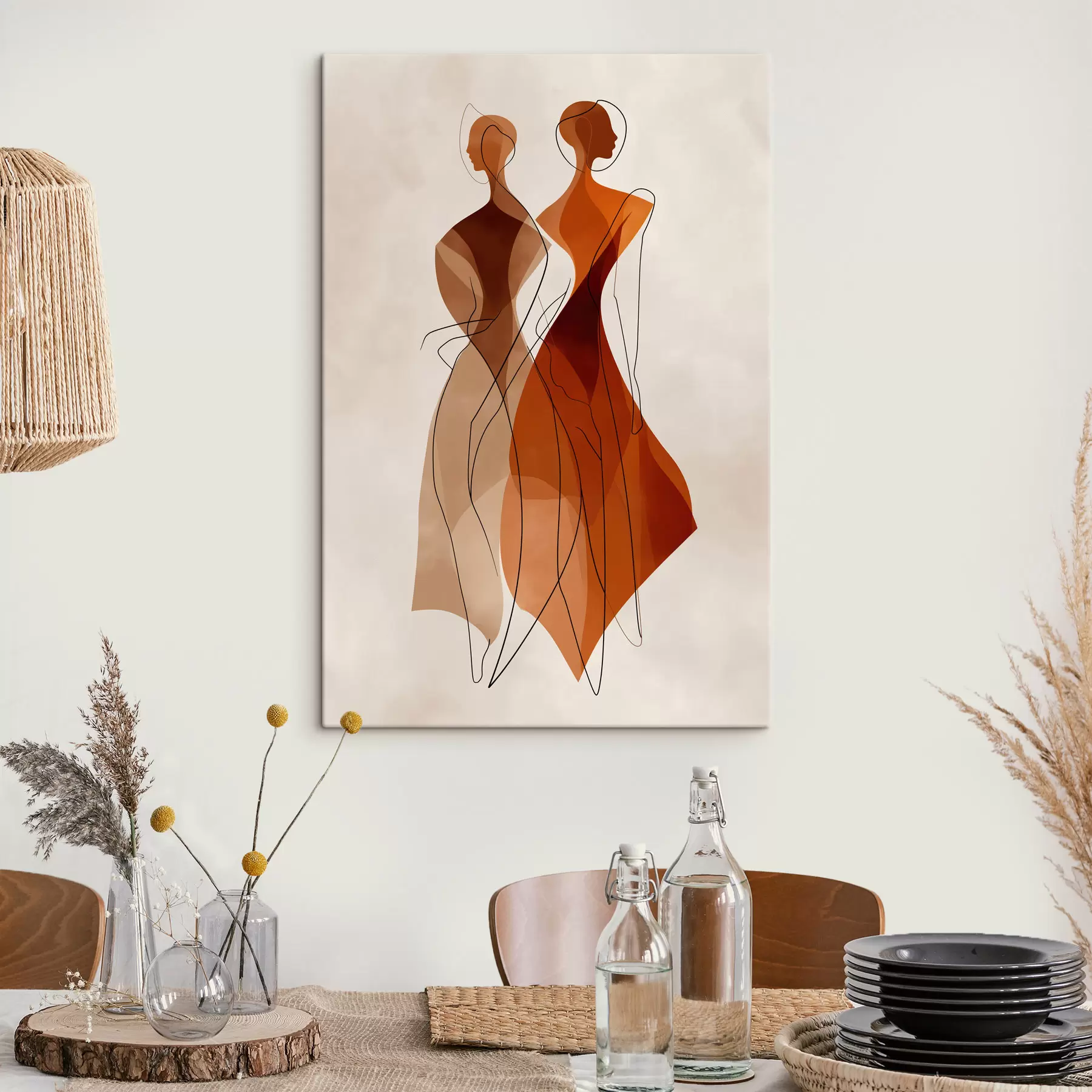  Schilderijen Abstracte silhouetten s49922