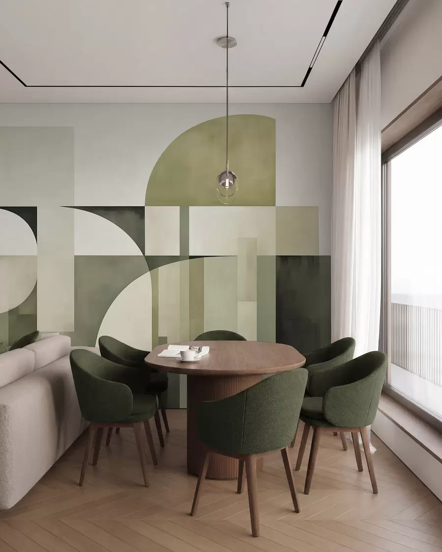 Fotobehang Geometrische abstractie w05782
