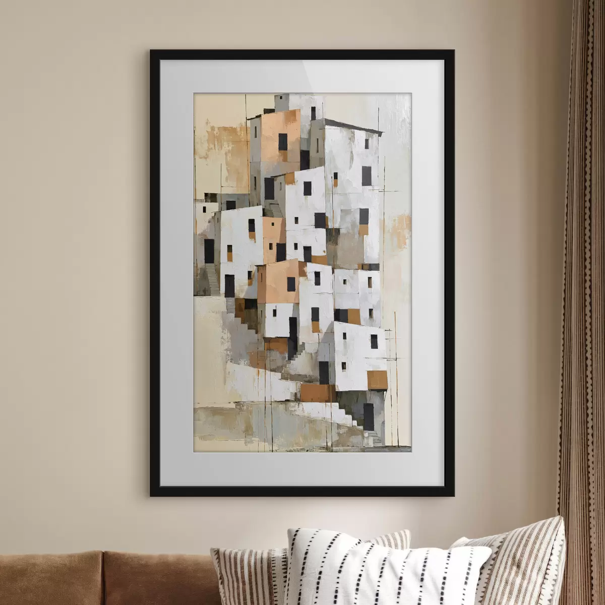 Poster Abstracte huizen f49760