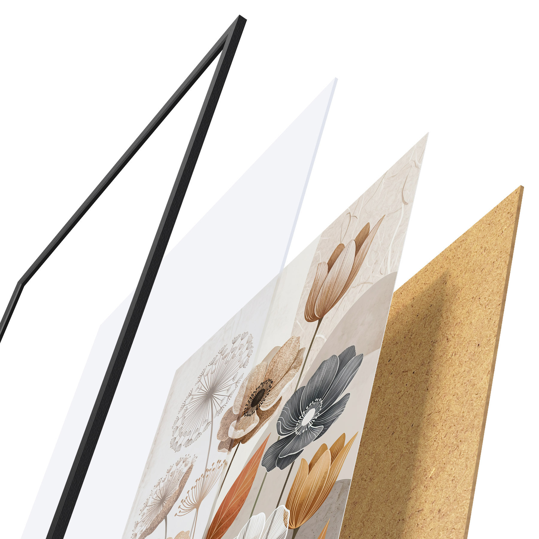 Poster Wilde bloemen f49856
