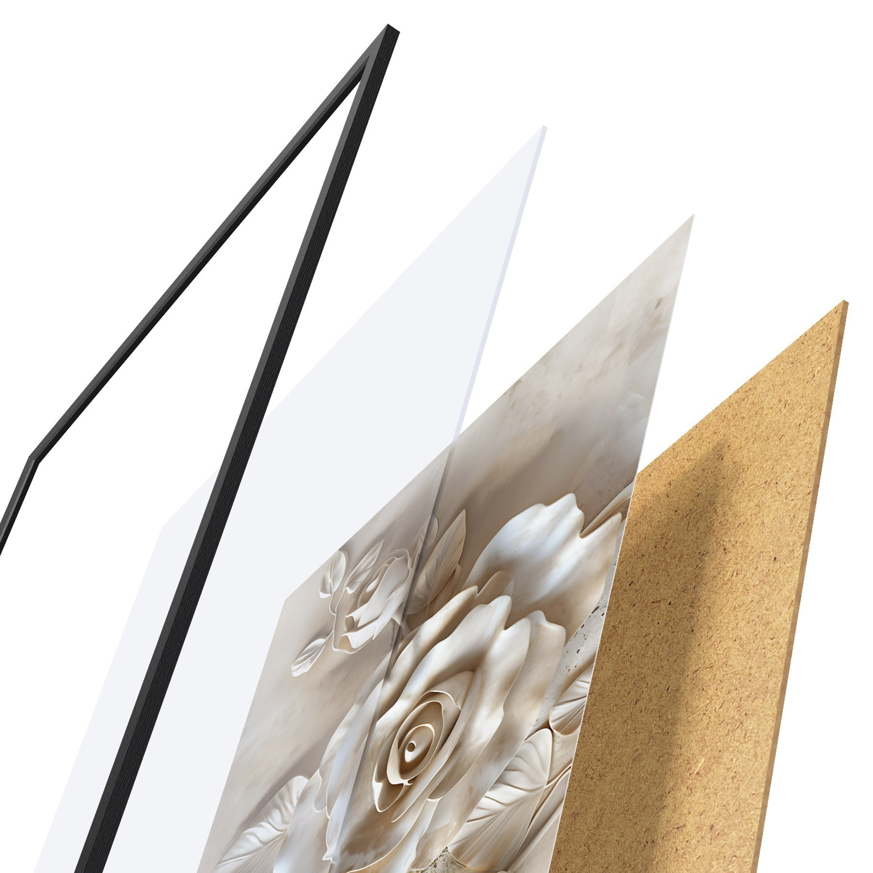 Poster Abstracte kunst voor de woonkamer f49991