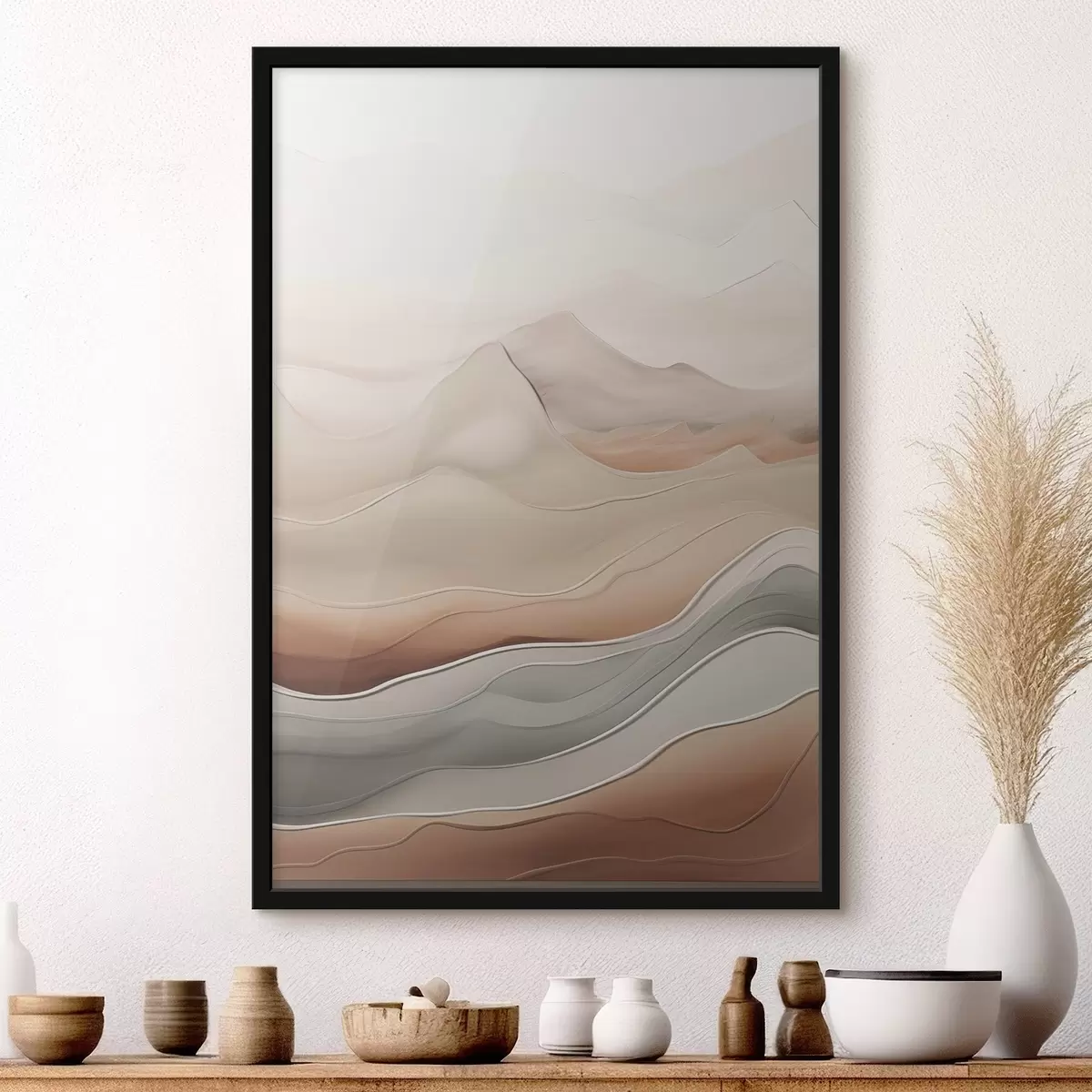 Poster Luchtige abstractie f49996