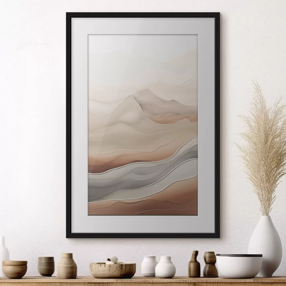 Poster Luchtige abstractie f49996