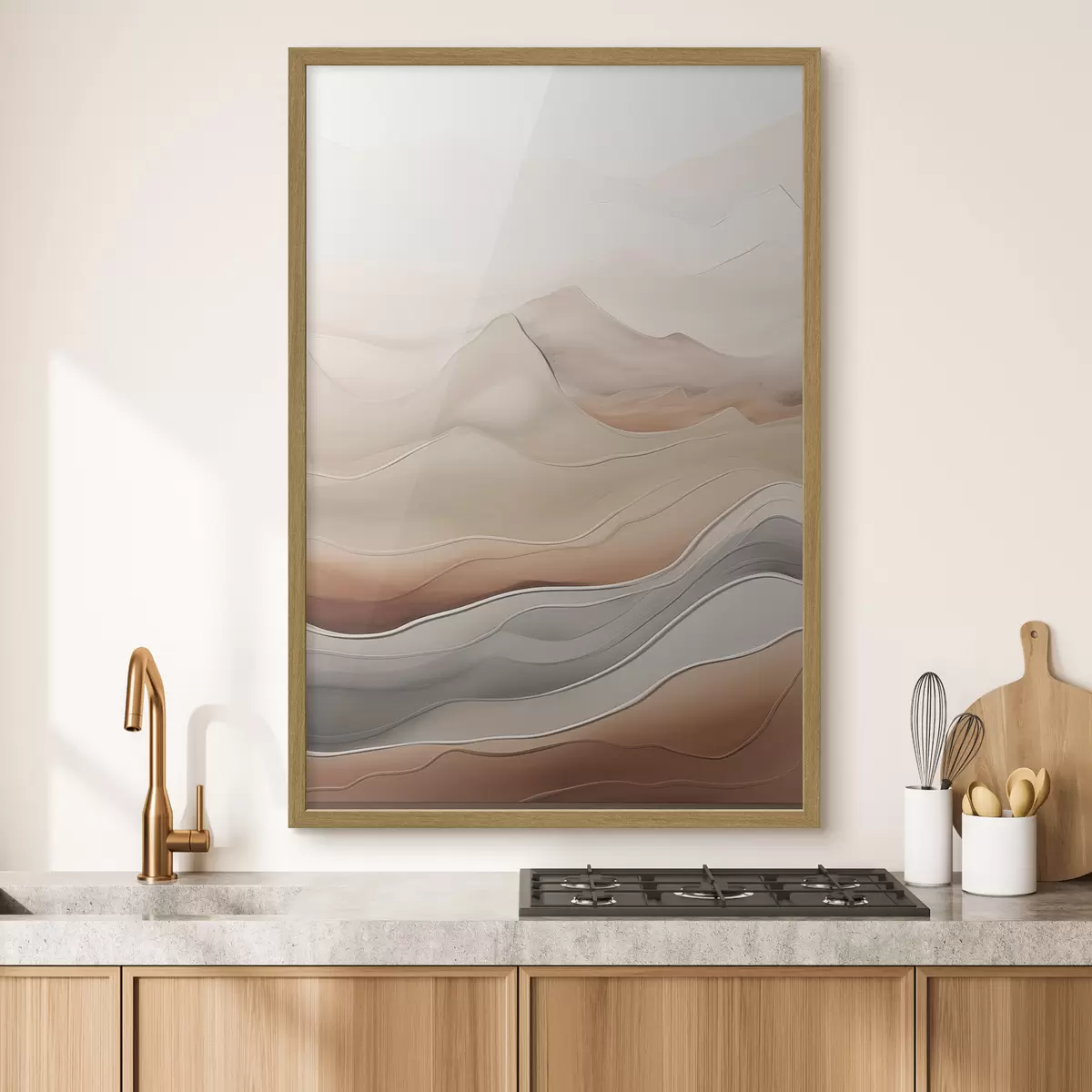 Poster Luchtige abstractie f49996