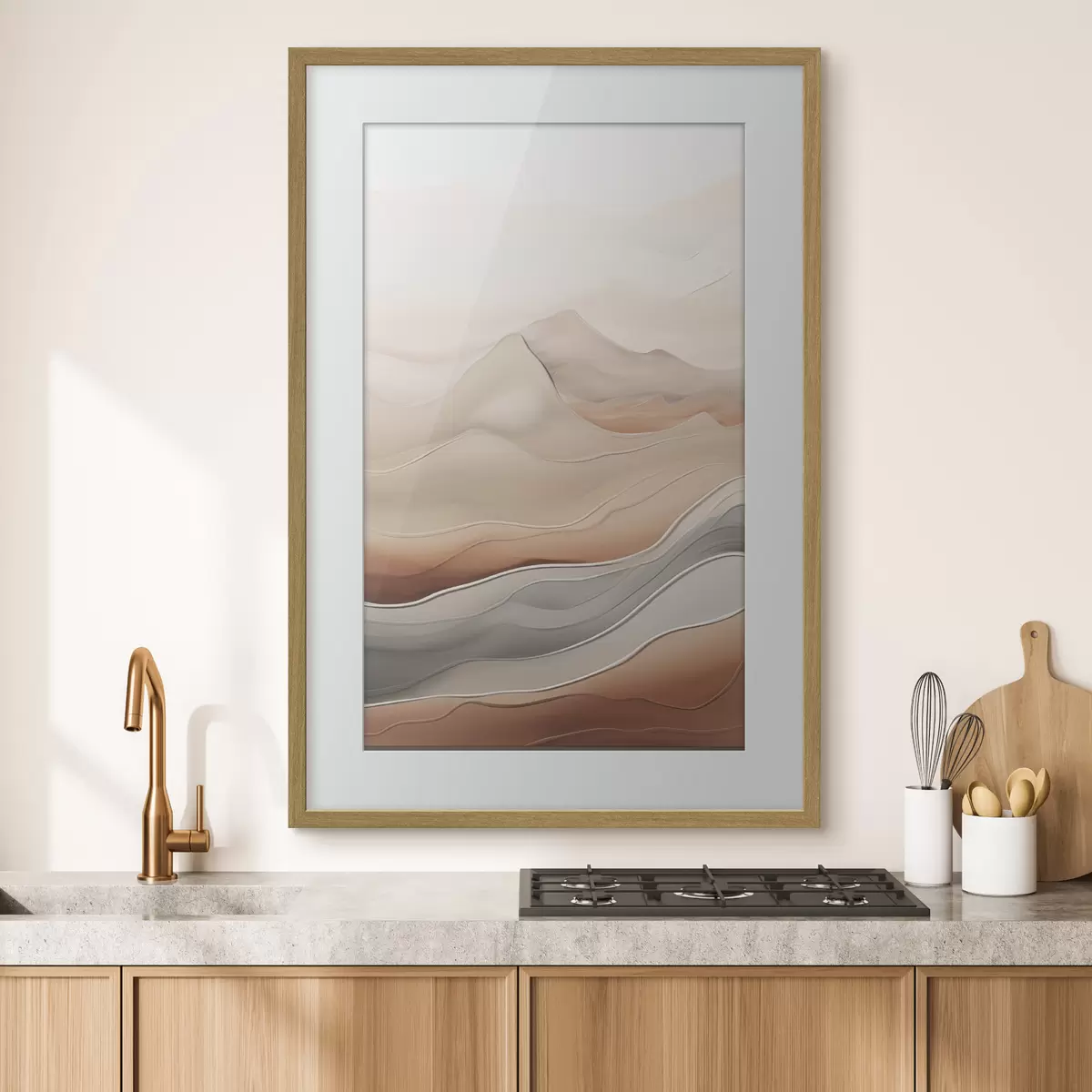 Poster Luchtige abstractie f49996
