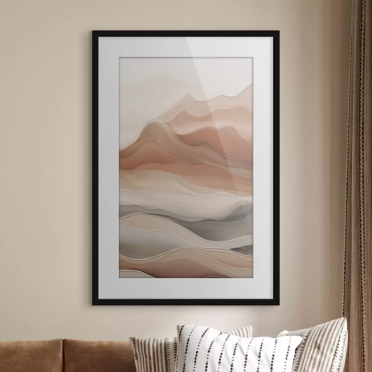 Poster Neutrale abstractie f49997
