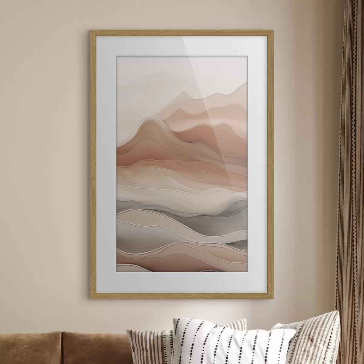 Poster Neutrale abstractie f49997