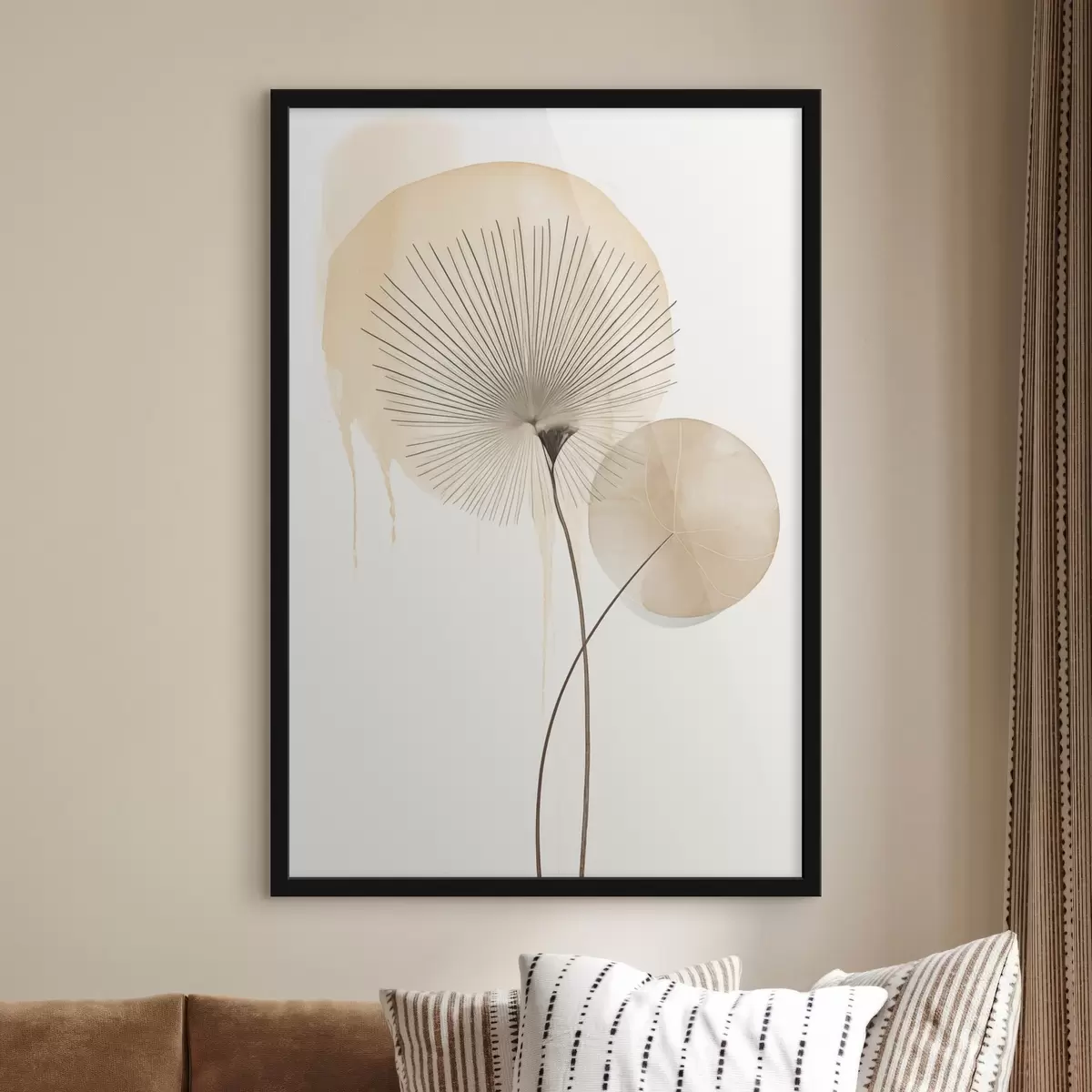 Poster Beige compositie f49999