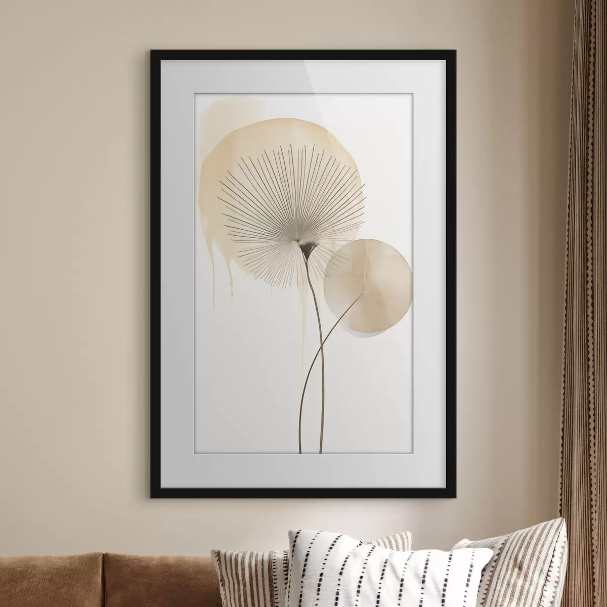 Poster Beige compositie f49999