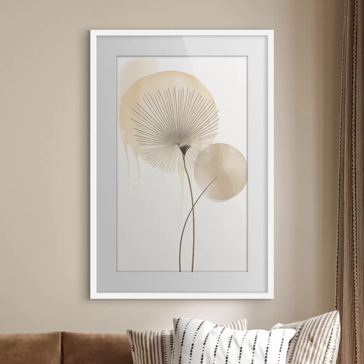 Poster Beige compositie f49999