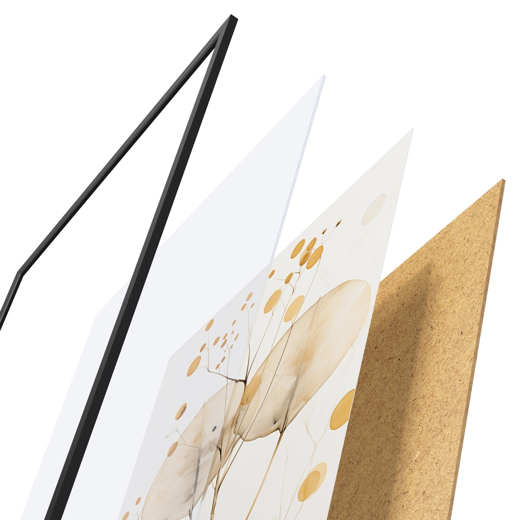 Poster Abstracte kunst voor de slaapkamer f50000