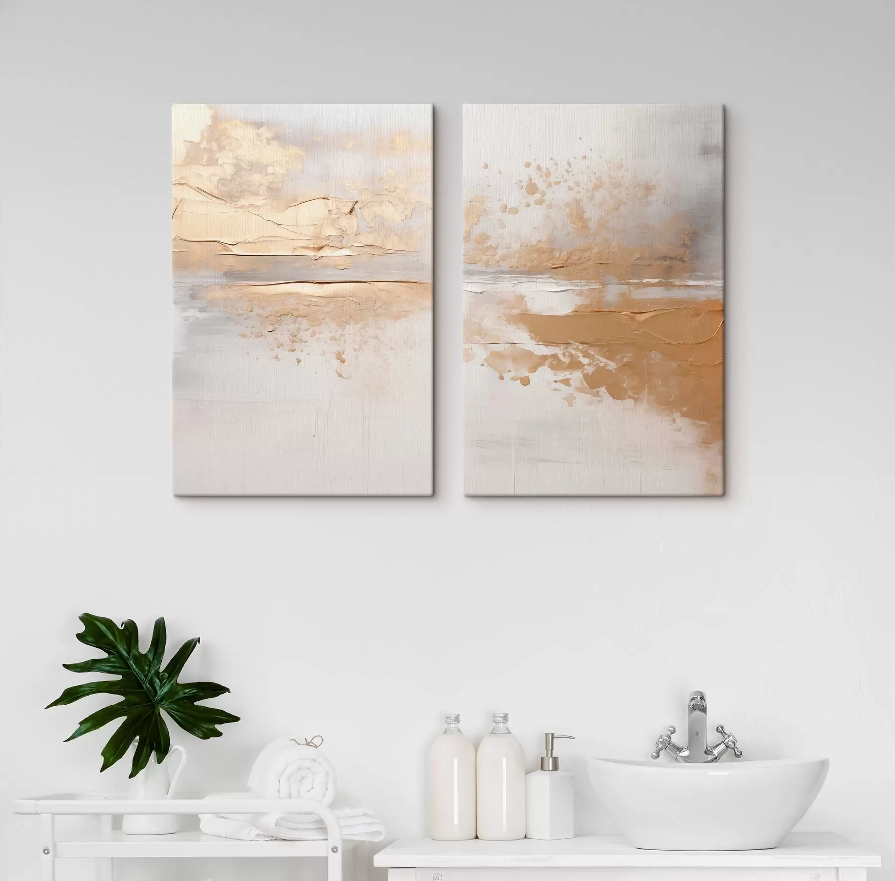  Schilderijen Beige lijnen m30753