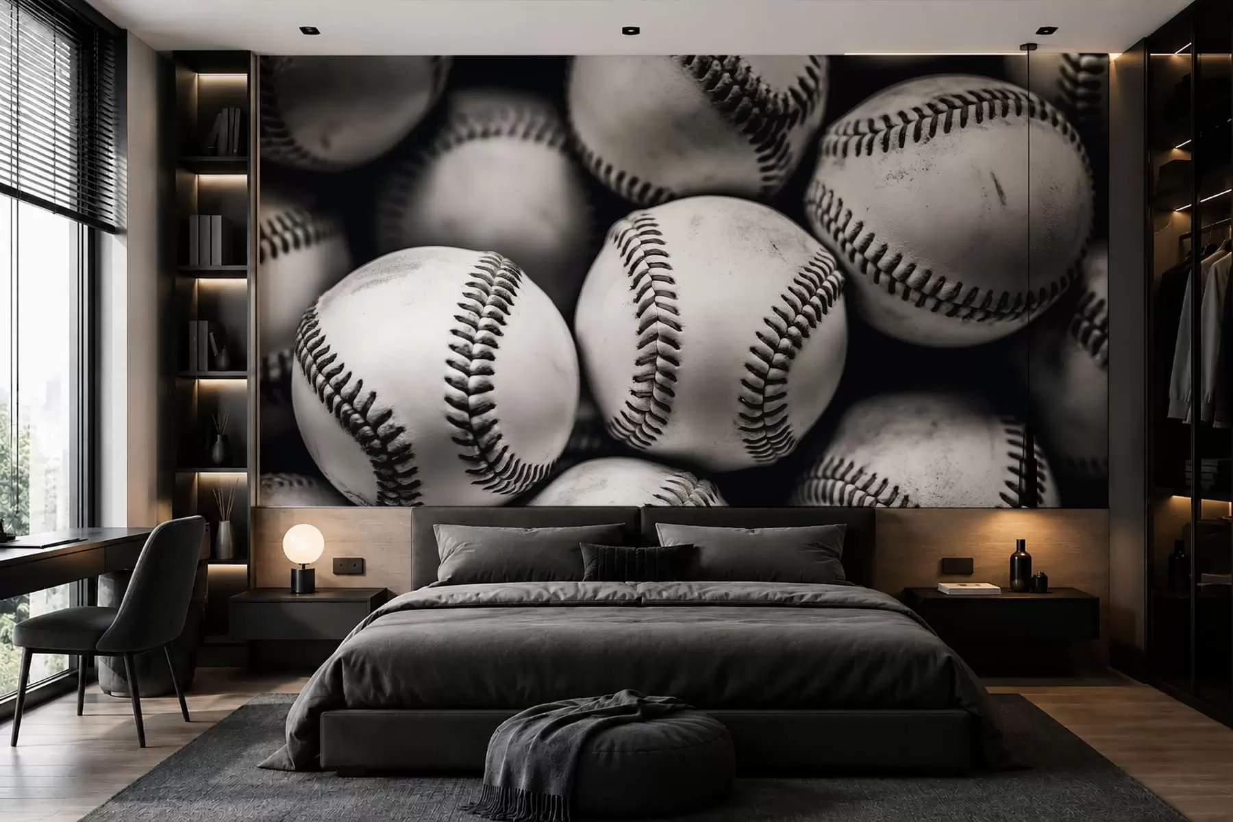 Fotobehang Honkbalballen w09966