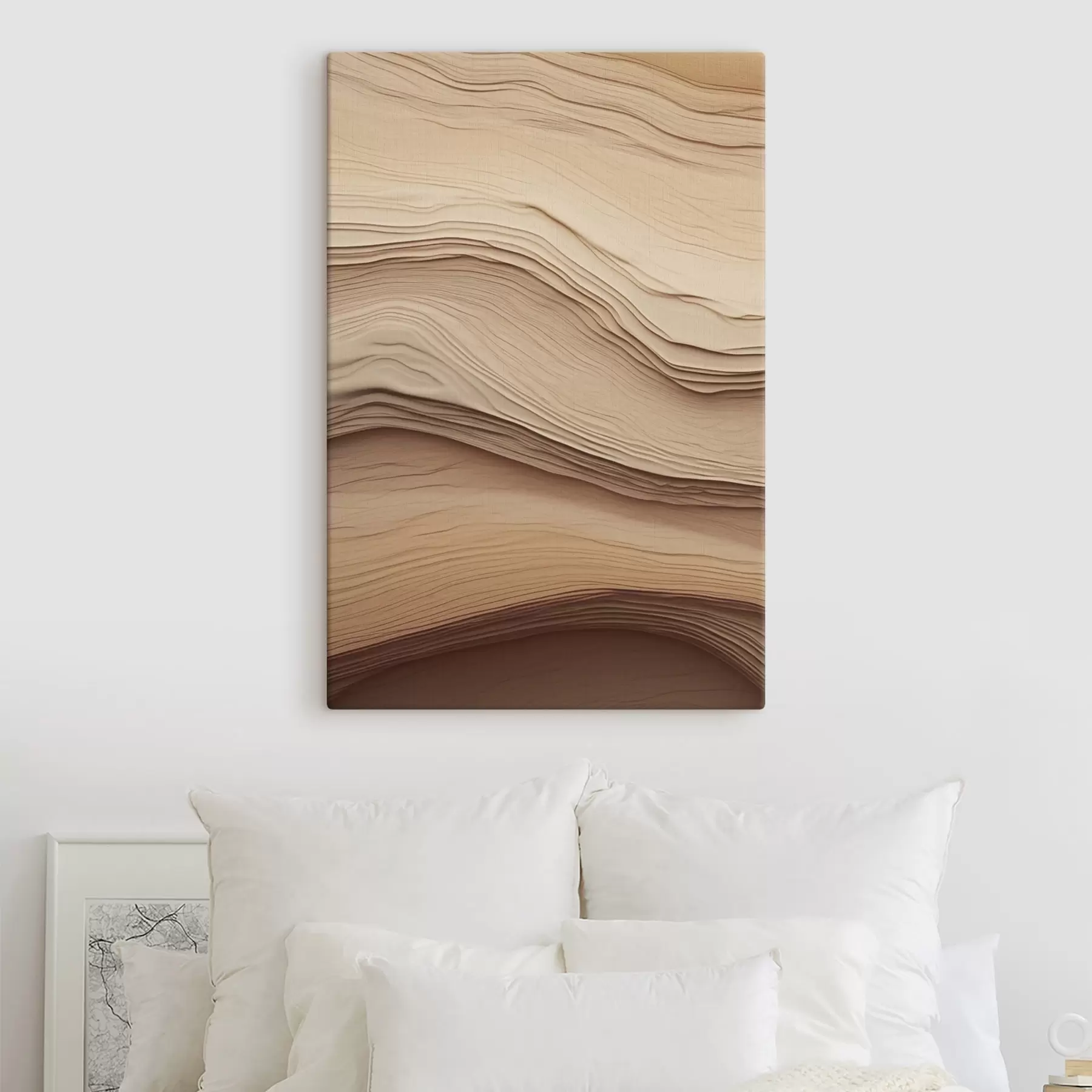 Fotobehang Beige abstractie s50023