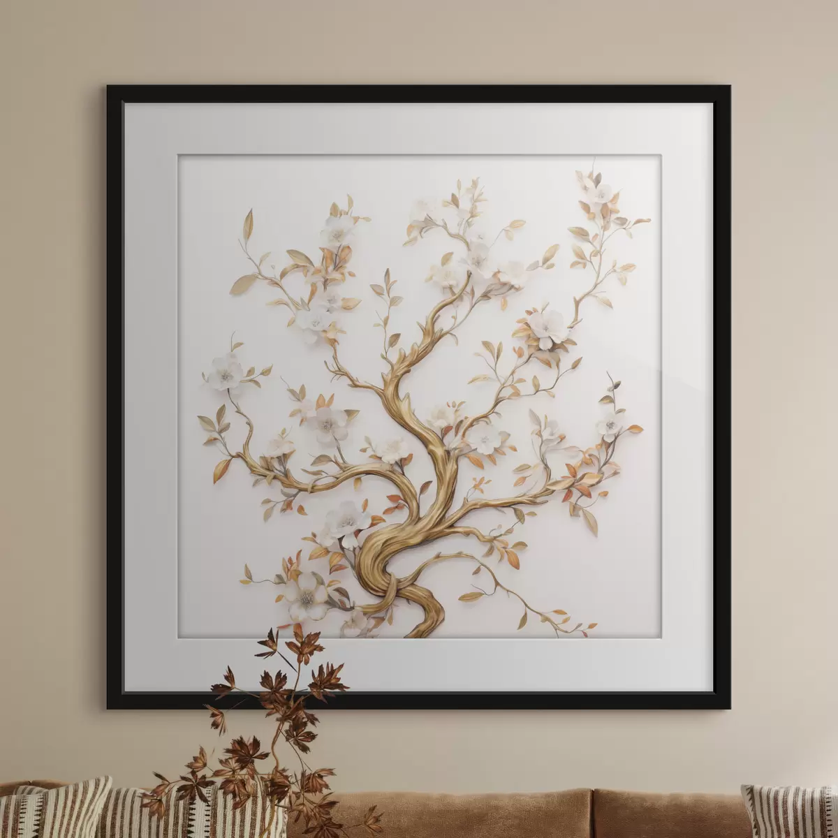 Poster Bloeiende boom f50020