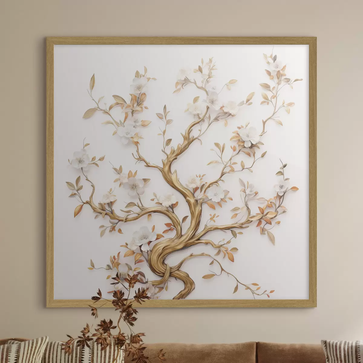 Poster Bloeiende boom f50020