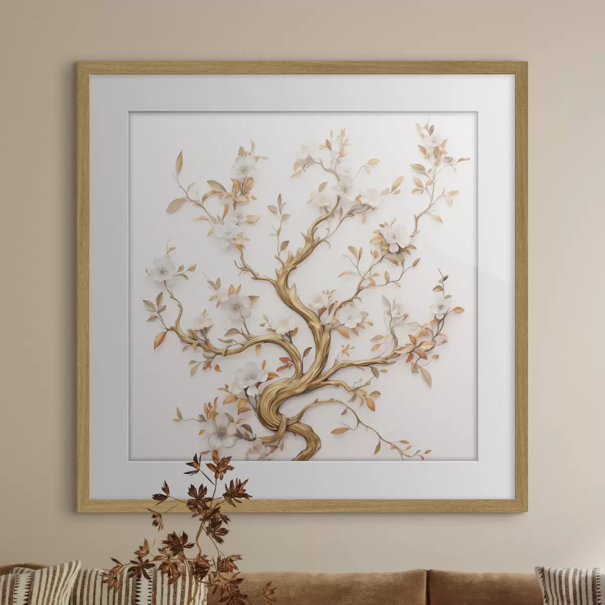 Poster Bloeiende boom f50020