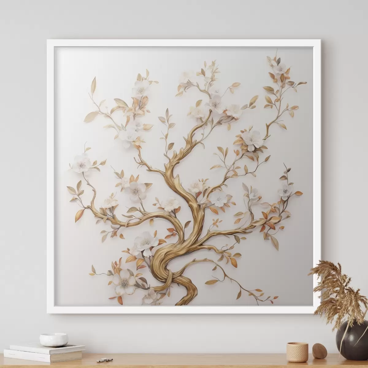 Poster Bloeiende boom f50020
