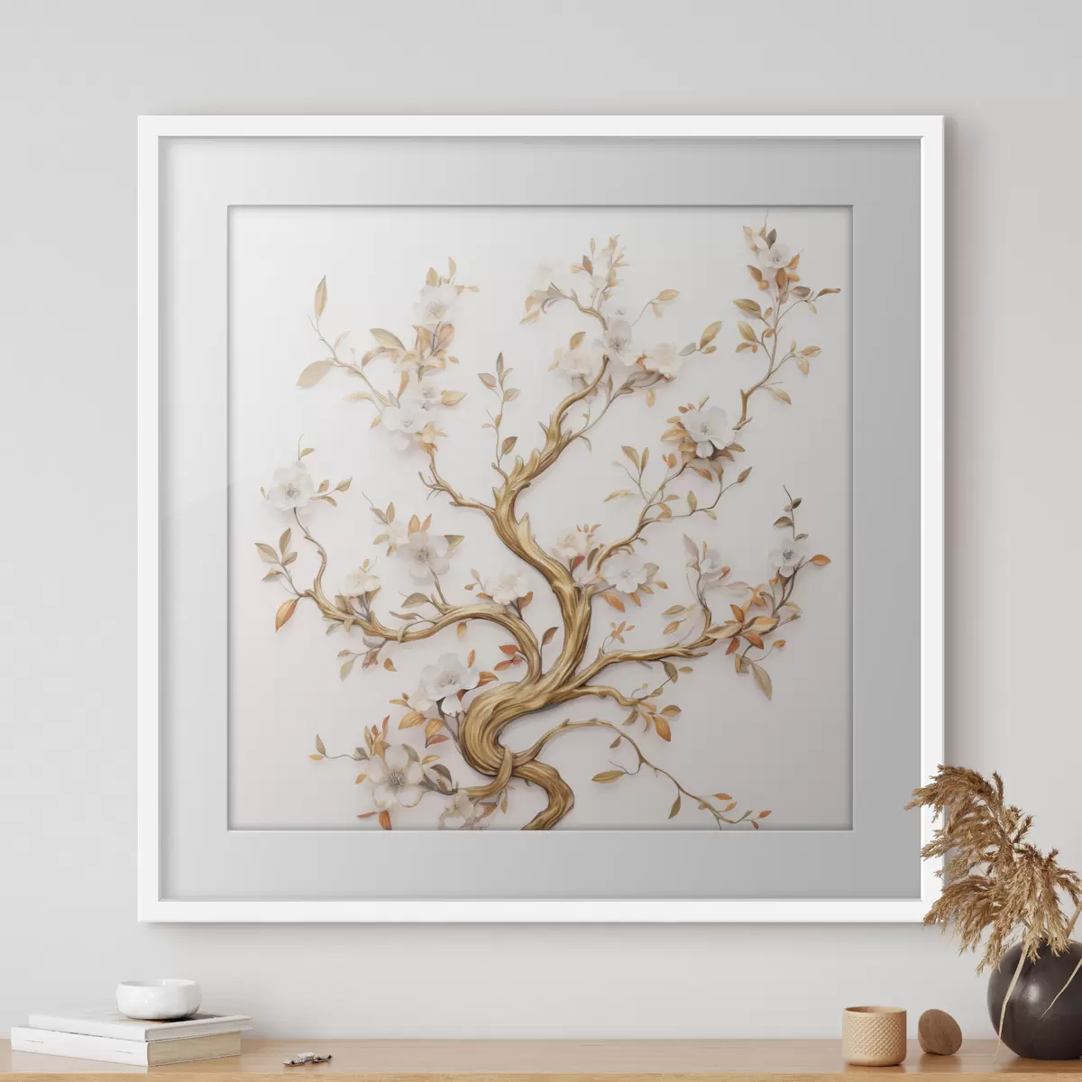 Poster Bloeiende boom f50020