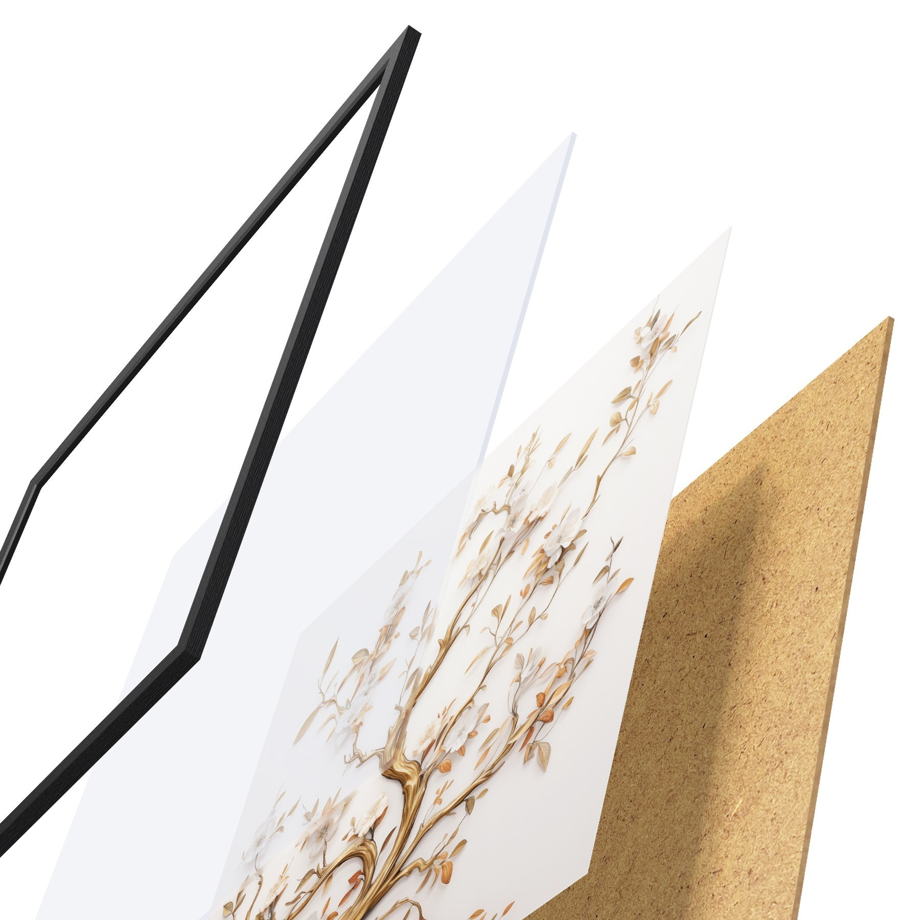 Poster Bloeiende boom f50020