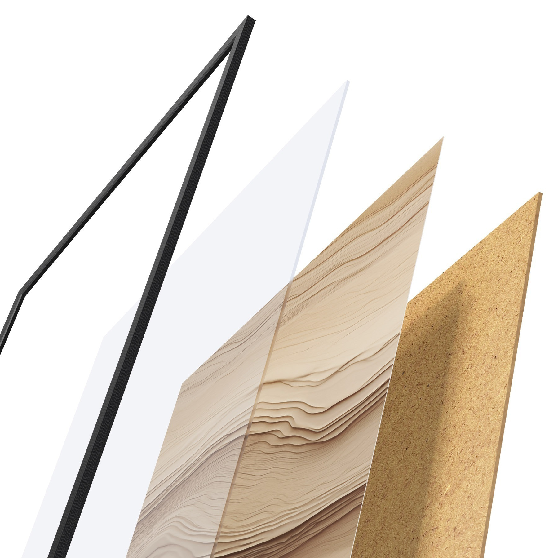 Poster Beige abstractie f50023