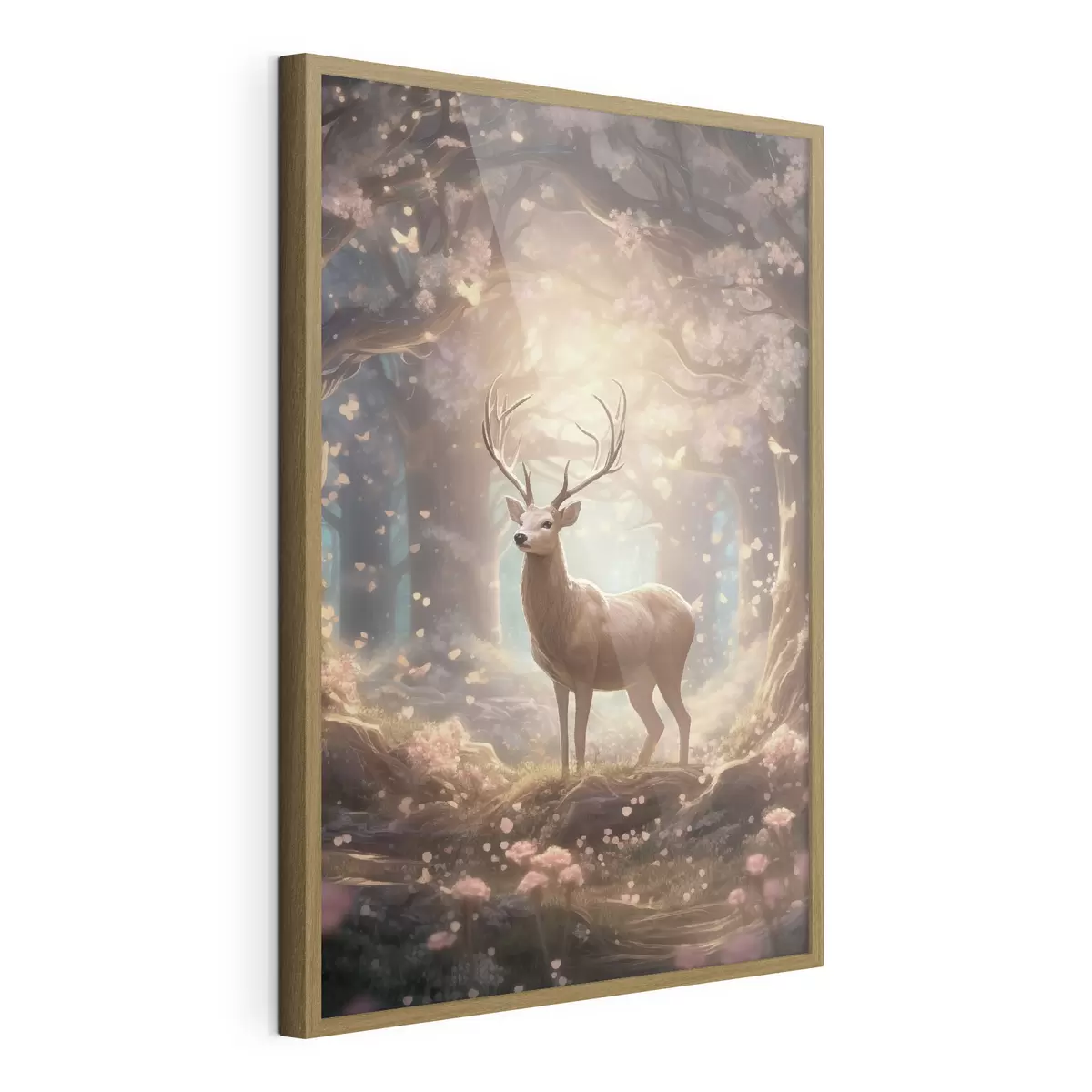 Poster Herten in het bos f50028