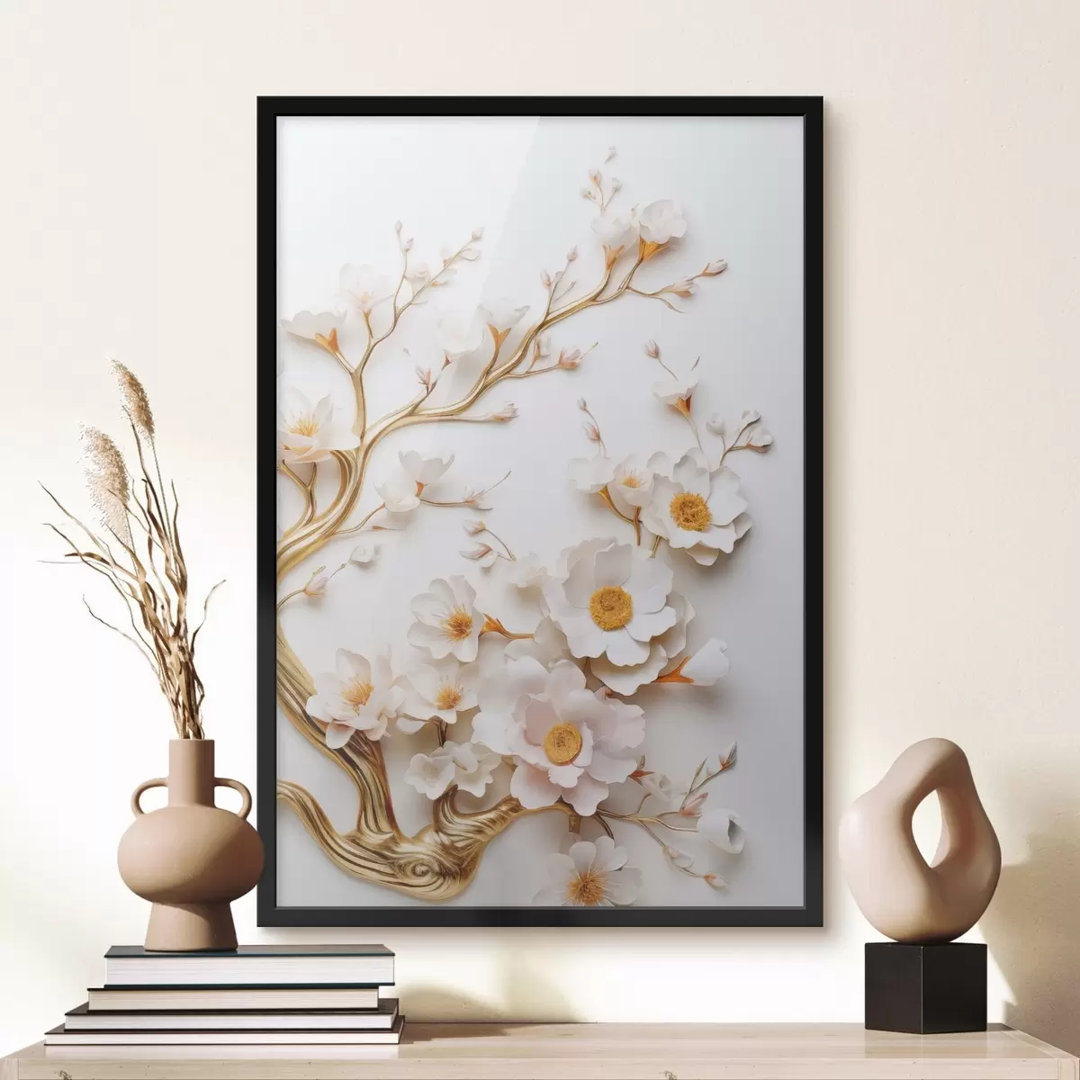 Poster Witte magnolia's f50033