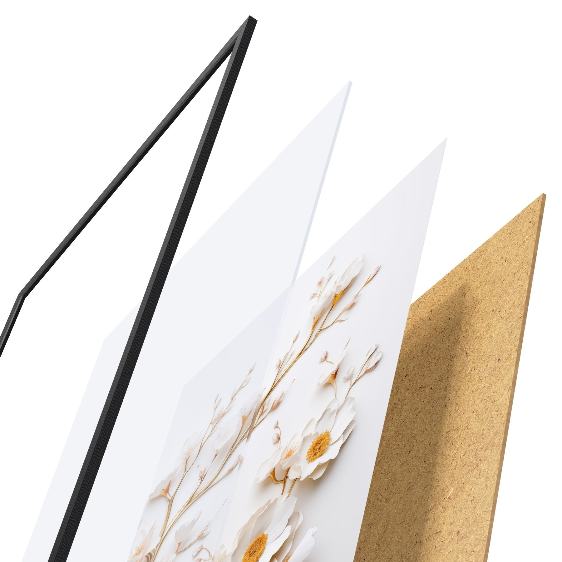 Poster Witte magnolia's f50033