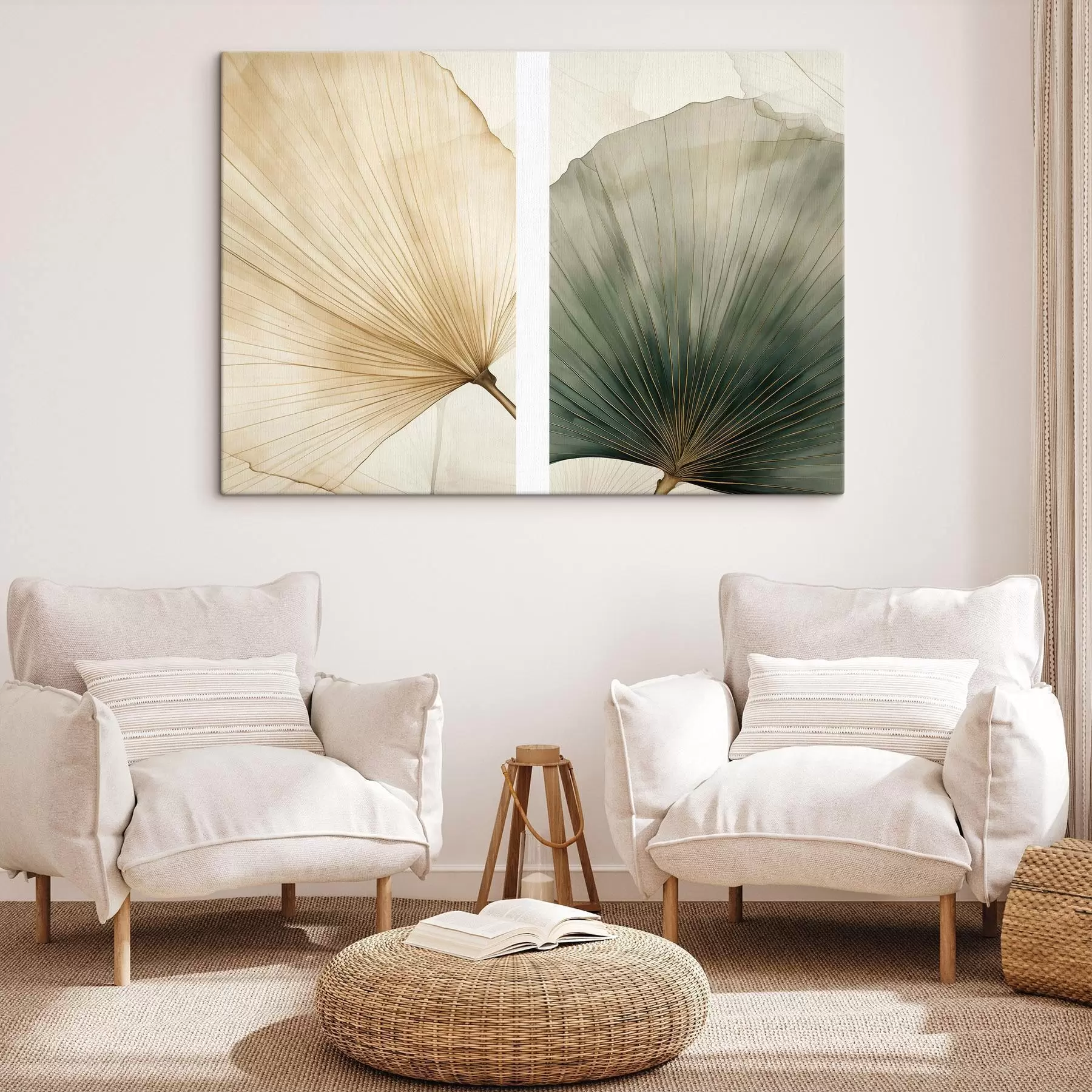  Schilderijen Beige bladeren m30769