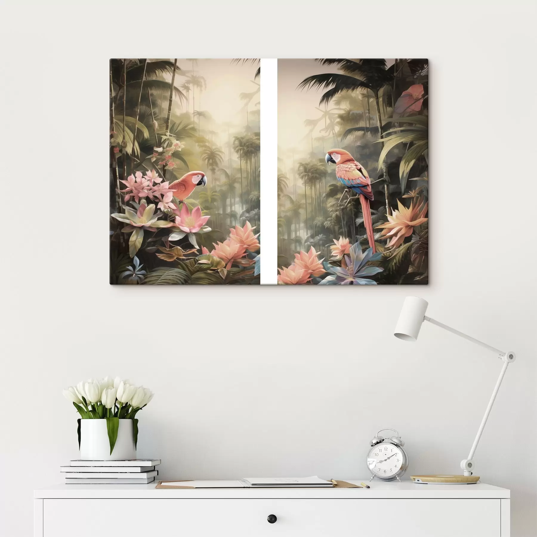  Schilderijen Tropische flamingo's m30771
