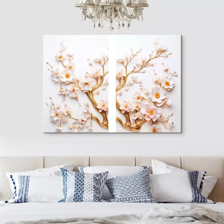 Fotobehang Bloeiende magnolia m30773