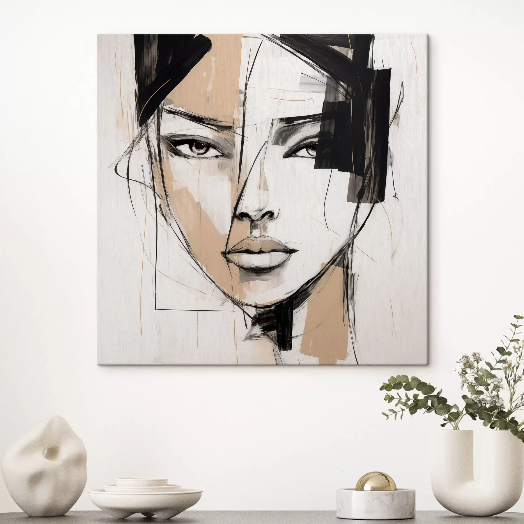  Schilderijen Abstract portret s50049