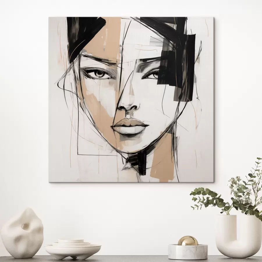  Schilderijen Abstract portret s50049