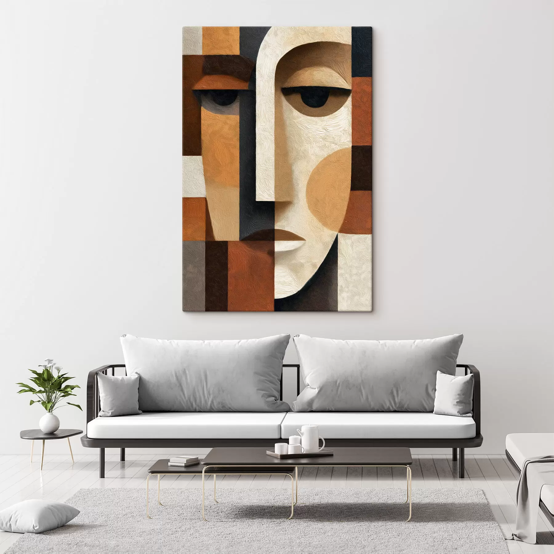  Schilderijen Abstract gezicht s50054