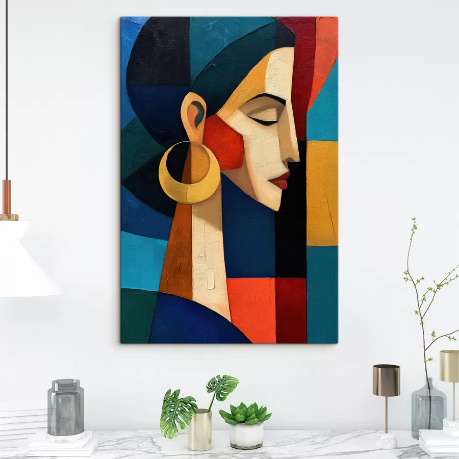 Fotobehang Abstract gezicht s50056