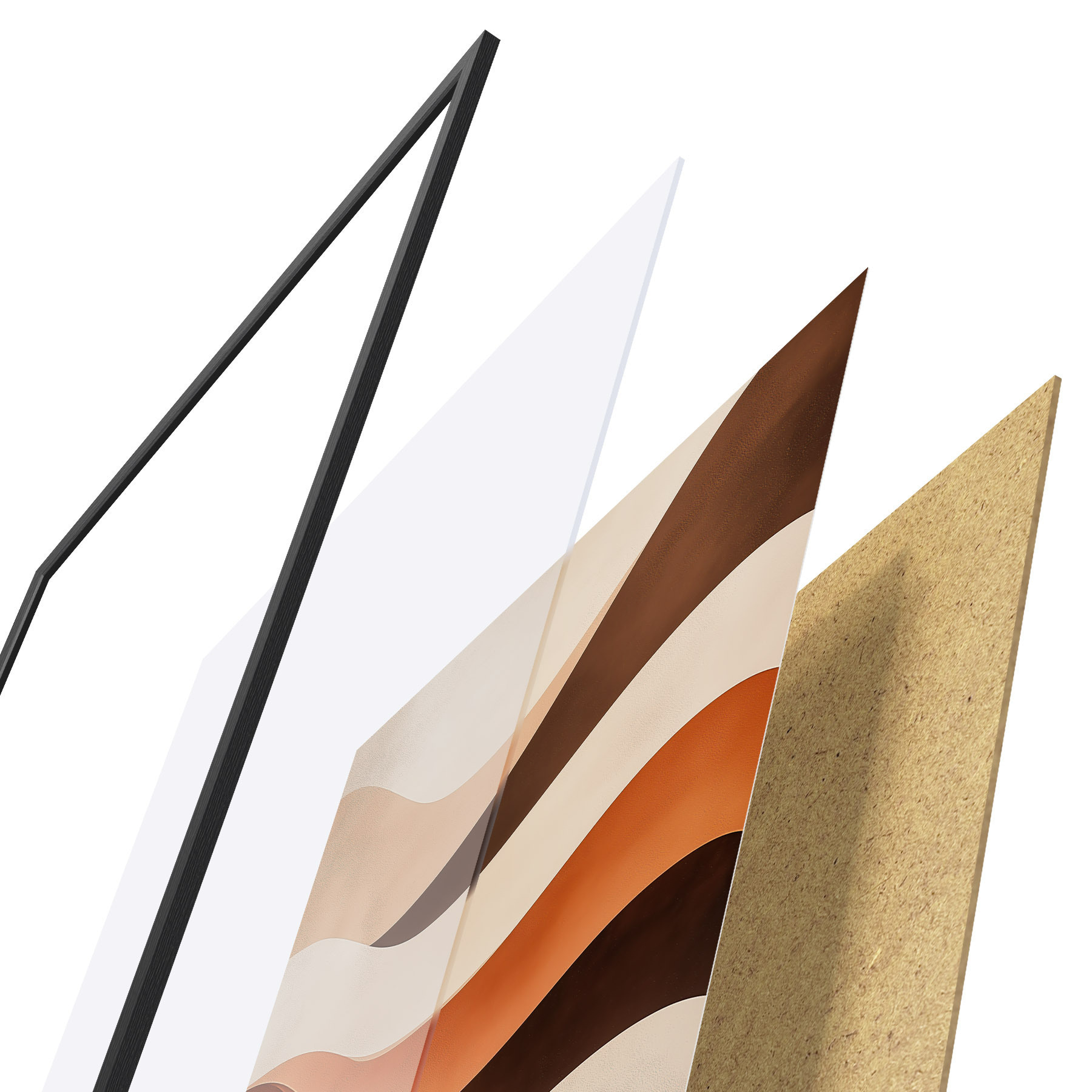 Poster Abstracte lijnen f50040